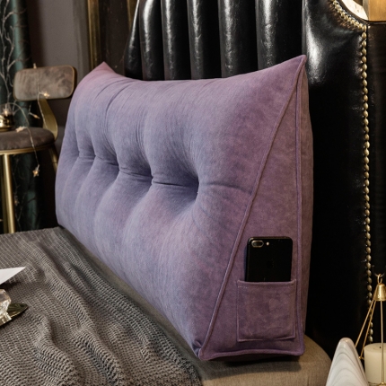 厂家直销一件代发2020新款三角富贵绒珍珠棉床头靠垫1.5床