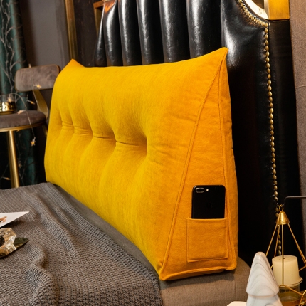 厂家直销一件代发2020新款三角富贵绒珍珠棉床头靠垫1.5床