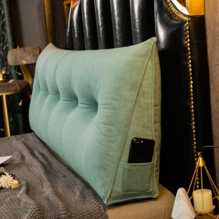 厂家直销一件代发2020新款三角富贵绒珍珠棉床头靠垫1.5床