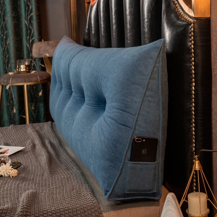 厂家直销一件代发2020新款三角富贵绒珍珠棉床头靠垫1.5床