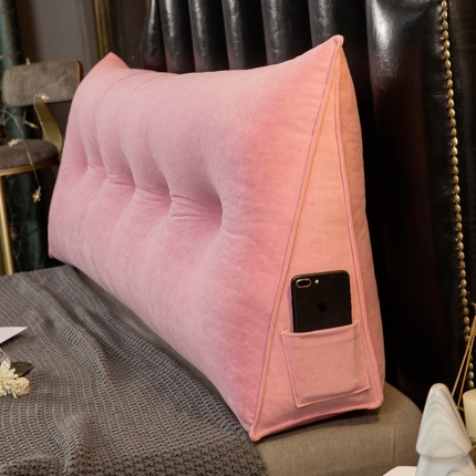 厂家直销一件代发2020新款三角富贵绒珍珠棉床头靠垫1.5床