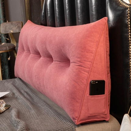 厂家直销一件代发2020新款三角富贵绒珍珠棉床头靠垫1.5床