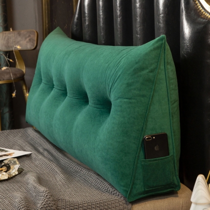 厂家直销一件代发2020新款三角富贵绒珍珠棉床头靠垫1.5床