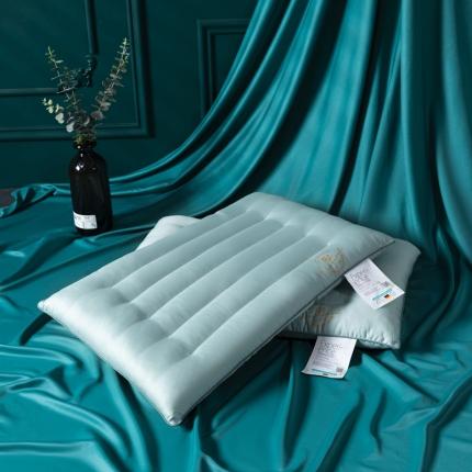 （总）仁宇枕业 2020新款枕芯长绒棉艾草低度枕头