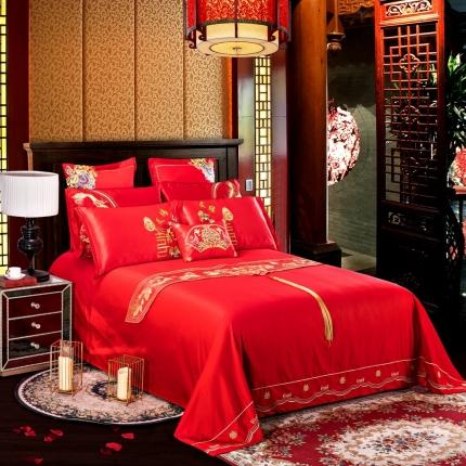 91家纺网 家纺一手货源 找家纺 （总3）2025新款婚庆单品床盖床单