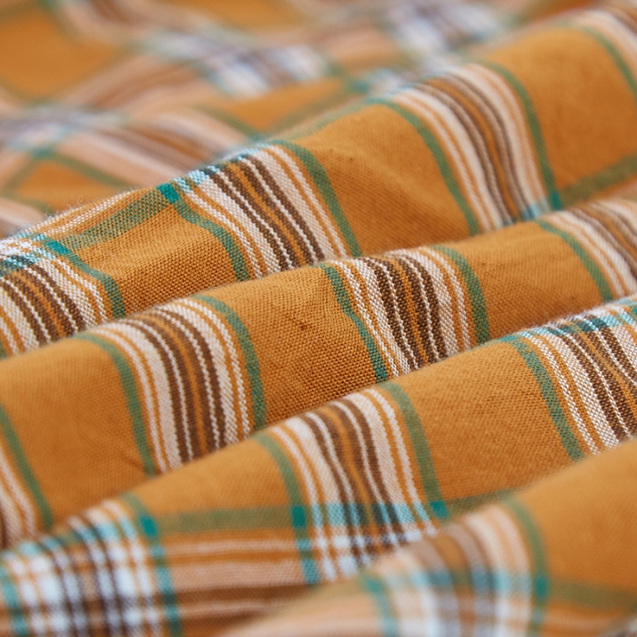 91家纺网 家纺一手货源 找家纺 久典家居 2020新款水洗棉单品床笠 南瓜格