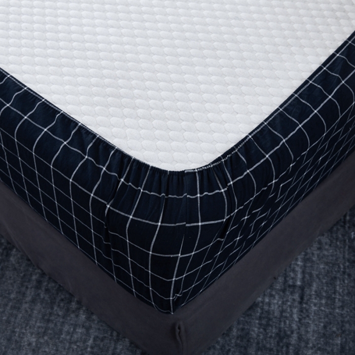 91家纺网 家纺一手货源 找家纺 久典家居 2020新款水洗棉单品床笠 暖冬格