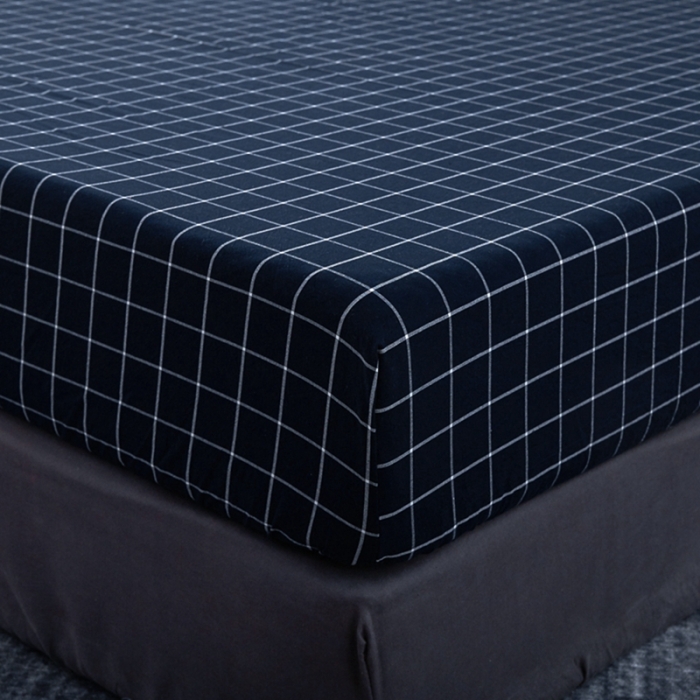 91家纺网 家纺一手货源 找家纺 久典家居 2020新款水洗棉单品床笠 暖冬格