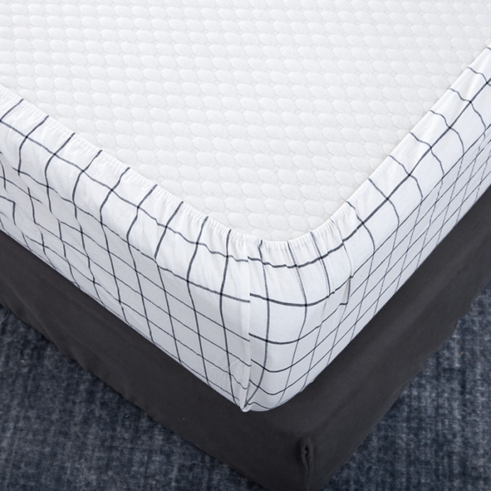 91家纺网 家纺一手货源 找家纺 久典家居 2020新款水洗棉单品床笠 晚秋格