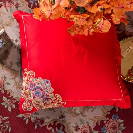 91家纺网 家纺一手货源 找家纺 2025新款婚庆单品靠垫套