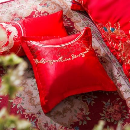 91家纺网 家纺一手货源 找家纺 2025新款婚庆单品靠垫套