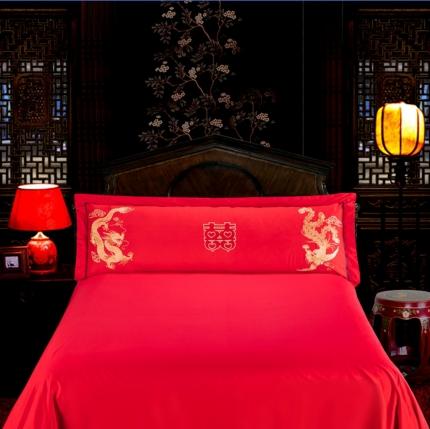 91家纺网 家纺一手货源 找家纺 2025新款婚庆单品长枕套48*150