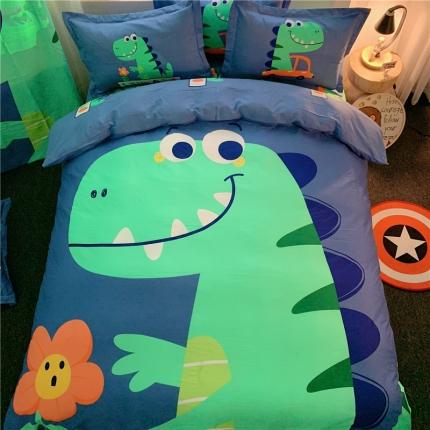 91家纺网 家纺一手货源 找家纺 （总） 孩子王 2023新款纯棉卡通大版四件套床笠款