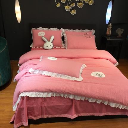 91家纺网 家纺一手货源 找家纺 （总）玖玖爱 2020新款ins风水洗棉四件套