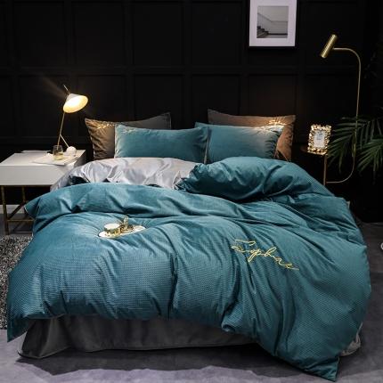 91家纺网 家纺一手货源 找家纺 （总）玖玖爱 2020新款加厚铂金提花绒四件套