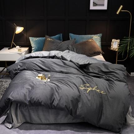 91家纺网 家纺一手货源 找家纺 （总）玖玖爱 2020新款加厚铂金提花绒四件套