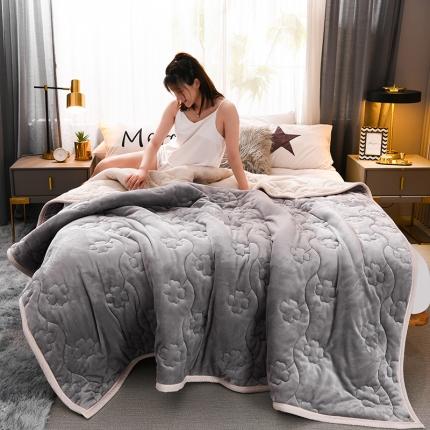 91家纺网 家纺一手货源 找家纺 小牛席业冬季加厚双层法兰绒毛毯牛奶绒珊瑚绒毯子拉舍尔盖毯