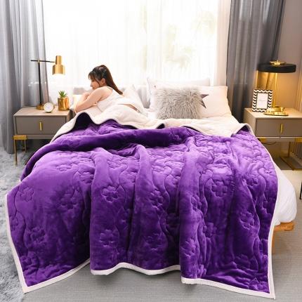 91家纺网 家纺一手货源 找家纺 （总）小牛席业加厚双层法兰绒毛毯牛奶绒珊瑚绒毯子拉舍尔盖毯