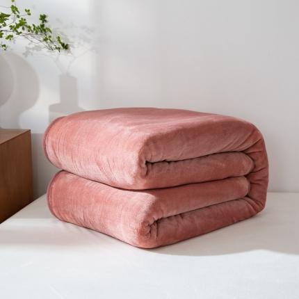 91家纺网 家纺一手货源 找家纺 （总）来菲毛毯 320克金貂绒纯色毛毯加厚盖毯毯子1.5公斤