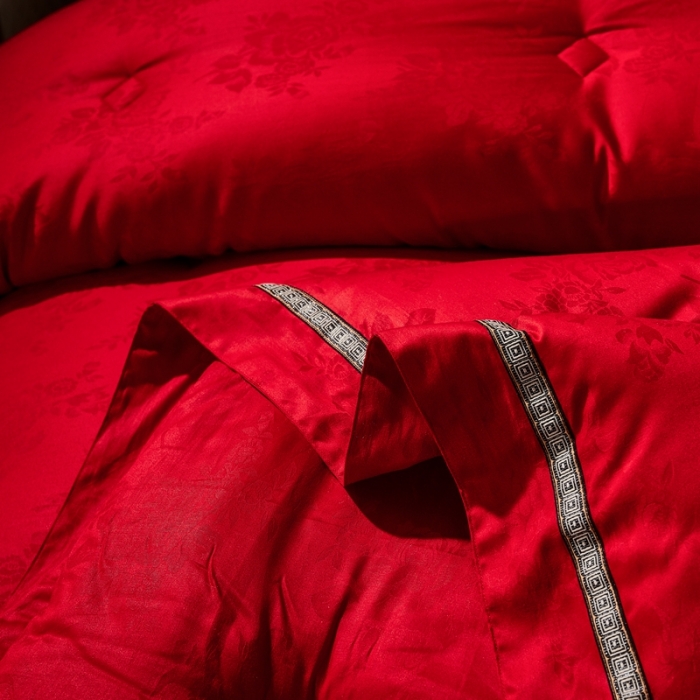 91家纺网 家纺一手货源 找家纺 （总）啊雅家居 2025新款60S全棉贡缎提花大豆羽丝绒被