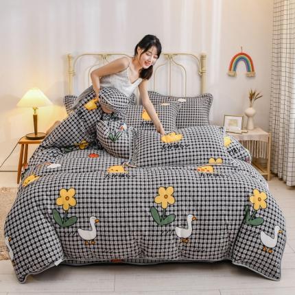 91家纺网 家纺一手货源 找家纺 （总）澳洲羽 2024新款超柔牛奶绒四件套