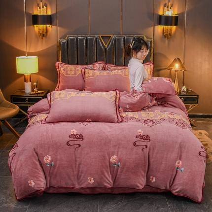 91家纺网 家纺一手货源 找家纺 （总）澳洲羽 2024新款超柔牛奶绒四件套