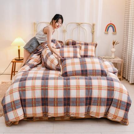 91家纺网 家纺一手货源 找家纺 （总）澳洲羽 2024新款超柔牛奶绒四件套