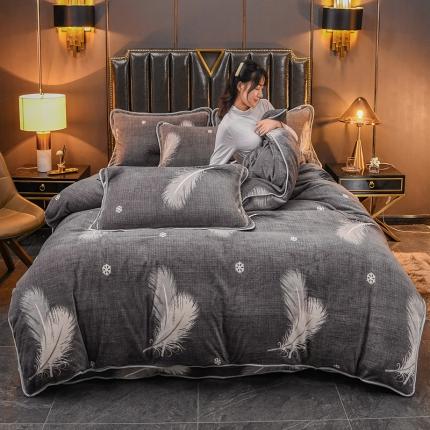 91家纺网 家纺一手货源 找家纺 （总）澳洲羽 2024新款超柔牛奶绒四件套