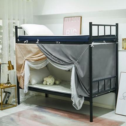 91家纺网 家纺一手货源 找家纺 （总）安金蚊帐2020新款双拼纯色掩门款多功能蚊帐床帘