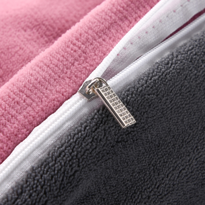 91家纺网 家纺一手货源 找家纺 唐人居 2025新款牛奶绒双拼贴布绣四件套 格调-豆沙