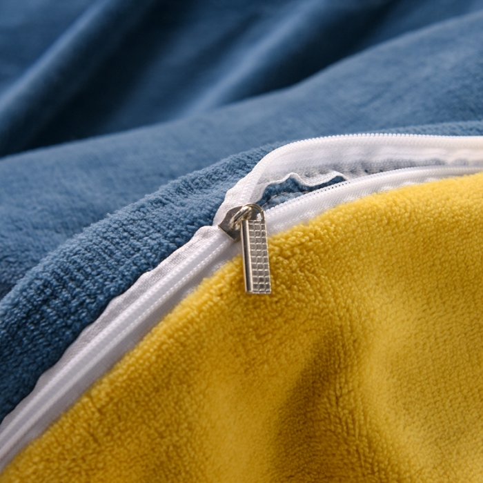 91家纺网 家纺一手货源 找家纺 唐人居 2025新款牛奶绒双拼贴布绣四件套 格调-兰