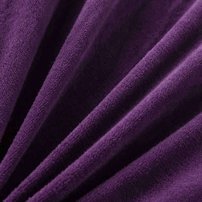 91家纺网 家纺一手货源 找家纺 唐人居 2025新款牛奶绒双拼贴布绣四件套 格调-紫