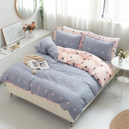 91家纺网 家纺一手货源 找家纺 （总）爱妮玖玖 2025新款夏风系列夹棉床笠四件套