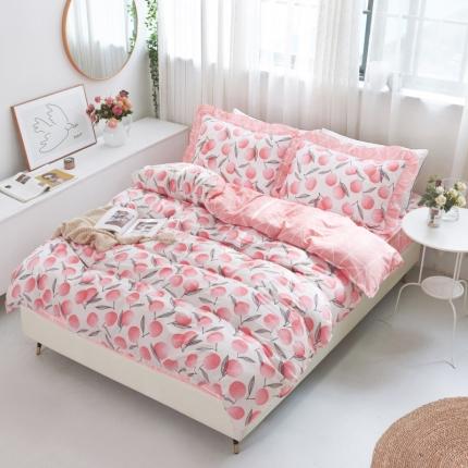 91家纺网 家纺一手货源 找家纺 （总）爱妮玖玖 2025新款夏风系列夹棉床笠四件套