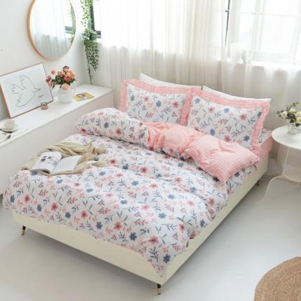 91家纺网 家纺一手货源 找家纺 （总）爱妮玖玖 2025新款夏风系列夹棉床笠四件套