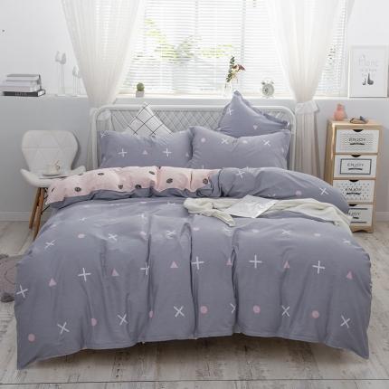 91家纺网 家纺一手货源 找家纺 （总）爱妮玖玖 2025新款夏风系列单层床笠四件套（15高度和30高度可选）