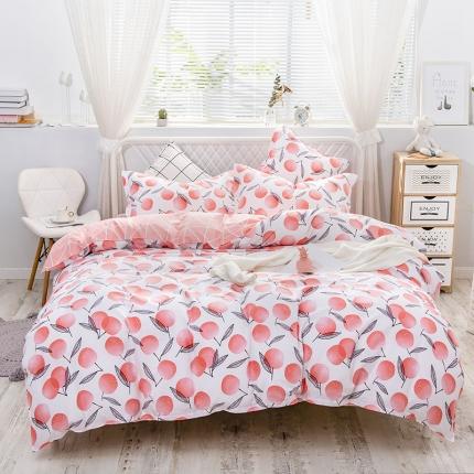 91家纺网 家纺一手货源 找家纺 （总）爱妮玖玖 2025新款夏风系列单层床笠四件套（15高度和30高度可选）