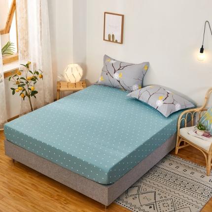 91家纺网 家纺一手货源 找家纺 衿成家纺 2025新款13070全棉单床笠 圆点