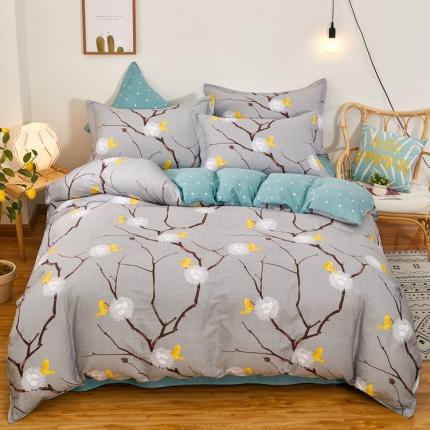 91家纺网 家纺一手货源 找家纺 2025新款13070全棉四件套纯棉三件套无化纤 归巢