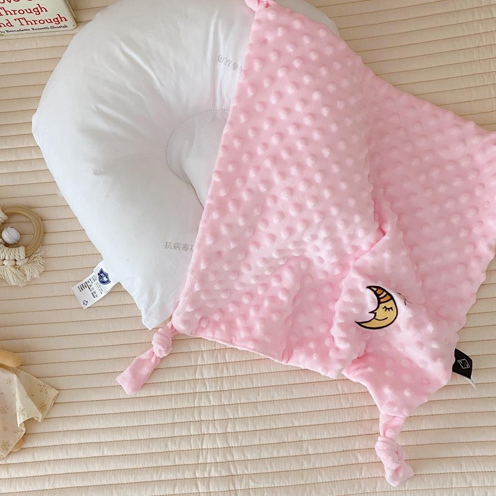 91家纺网 家纺一手货源 找家纺 星期八 2020新款魔法豆豆安抚巾40*40cm 粉色