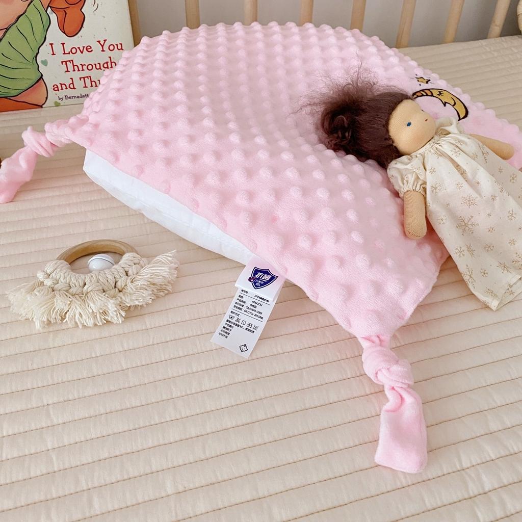 91家纺网 家纺一手货源 找家纺 星期八 2020新款魔法豆豆安抚巾40*40cm 粉色