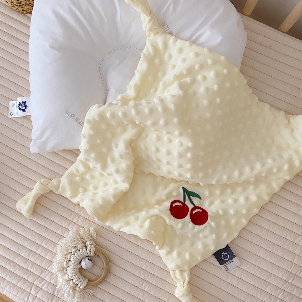 91家纺网 家纺一手货源 找家纺 星期八 2020新款魔法豆豆安抚巾40*40cm 黄色