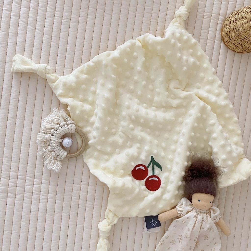 91家纺网 家纺一手货源 找家纺 星期八 2020新款魔法豆豆安抚巾40*40cm 黄色