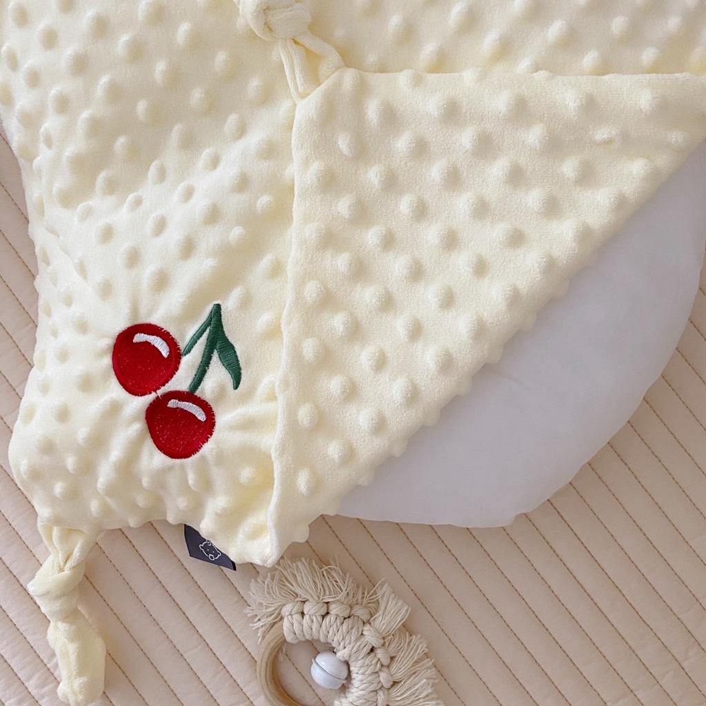 91家纺网 家纺一手货源 找家纺 星期八 2020新款魔法豆豆安抚巾40*40cm 黄色