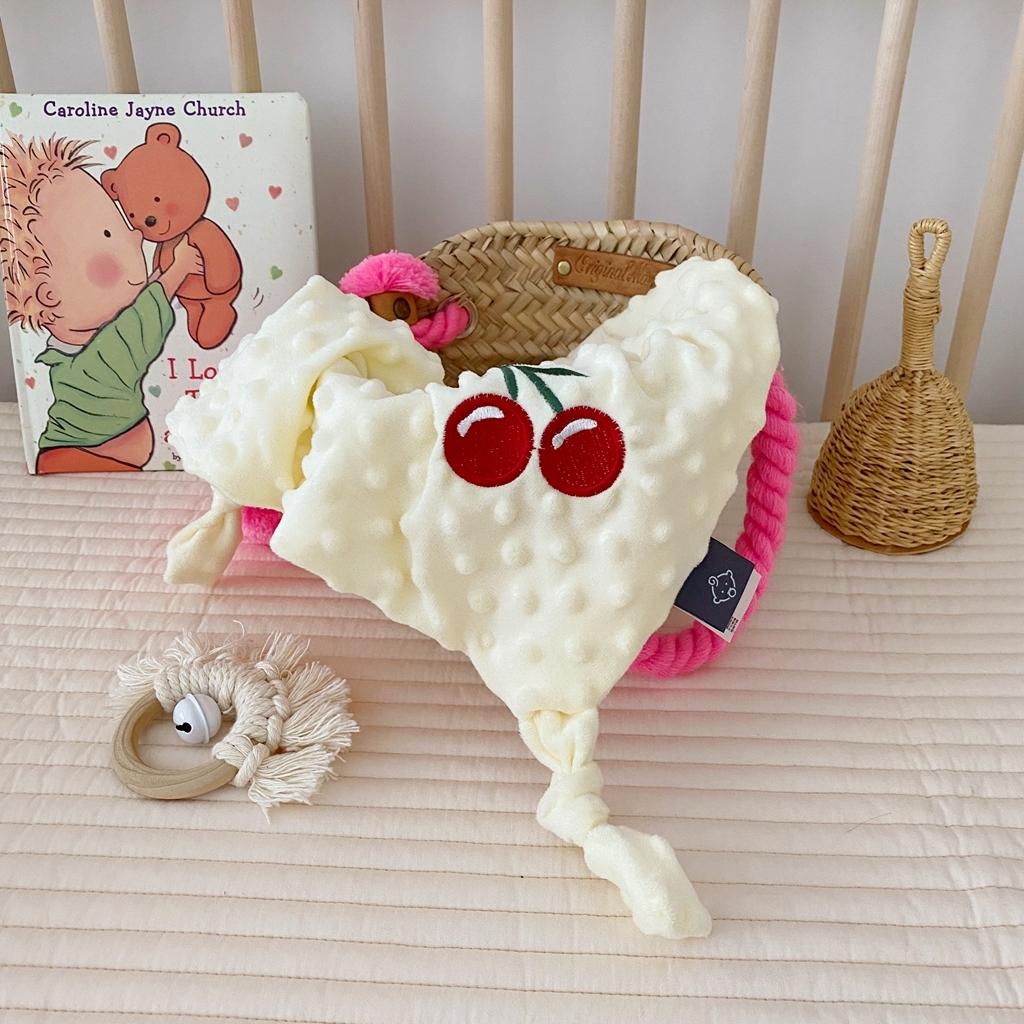 91家纺网 家纺一手货源 找家纺 星期八 2020新款魔法豆豆安抚巾40*40cm 黄色