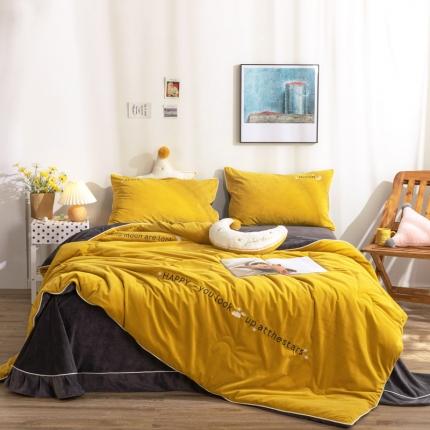 91家纺网 家纺一手货源 找家纺 （总）桂雅居 2021秋冬新品即暖绒懒人被四件套