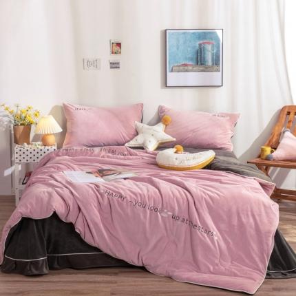 91家纺网 家纺一手货源 找家纺 （总）桂雅居 2021秋冬新品即暖绒懒人被四件套