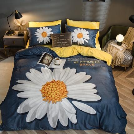 91家纺网 家纺一手货源 找家纺 （总）涵宸 2020新款绒-水晶绒数码潮系列四件套