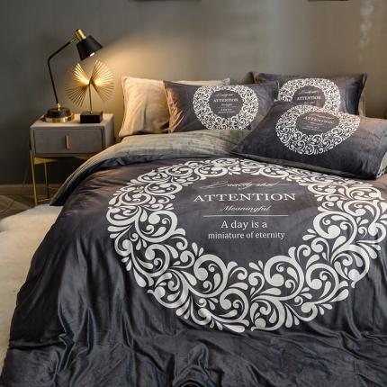 （总）涵宸 2020新款绒-水晶绒数码潮系列四件套