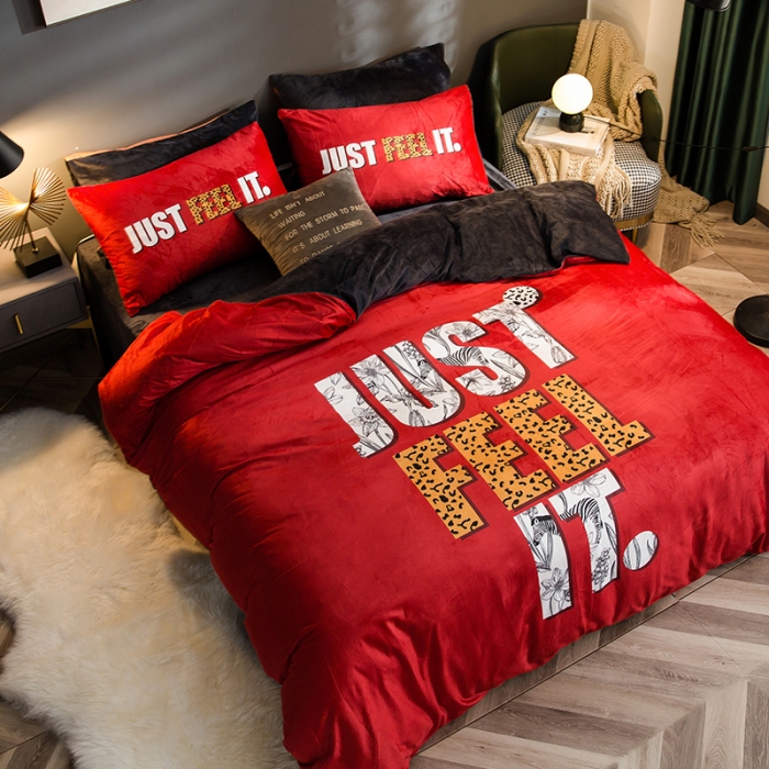 91家纺网 家纺一手货源 找家纺 涵宸 2020新款绒-水晶绒数码潮系列四件套 品味生活